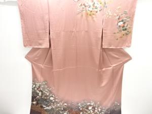 花船模様刺繍訪問着